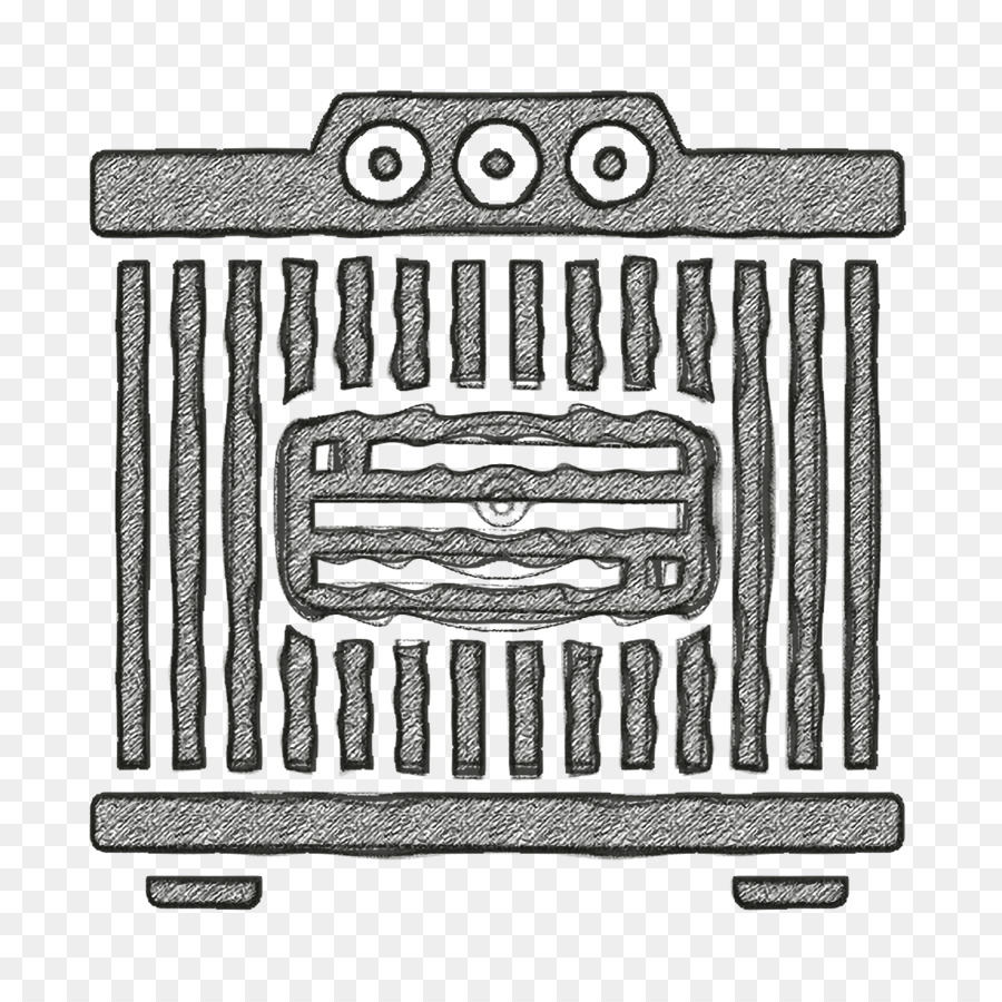 Icona della bobina Icona del radiatore Icona del pezzo di ricambio automobilistico - 