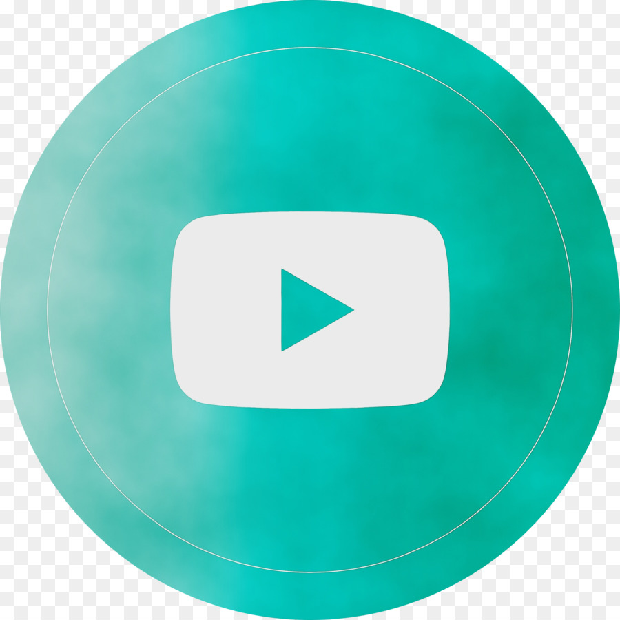 biểu tượng youtube màu nước sơn mực ướt - 