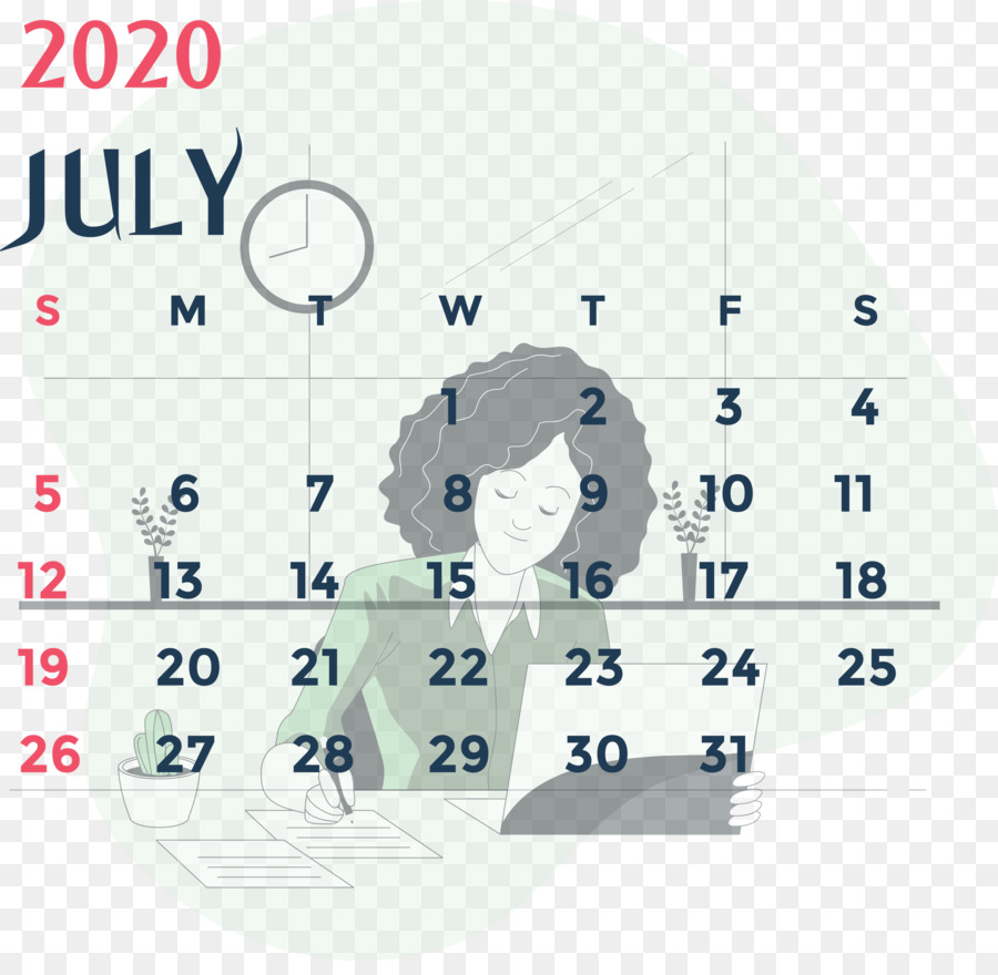 Juli 2020 Druckbarer Kalender Juli 2020 Kalender 2020 Kalender - 
