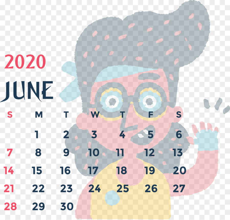 Calendario stampabile giugno 2020 Calendario giugno 2020 Calendario 2020 - 