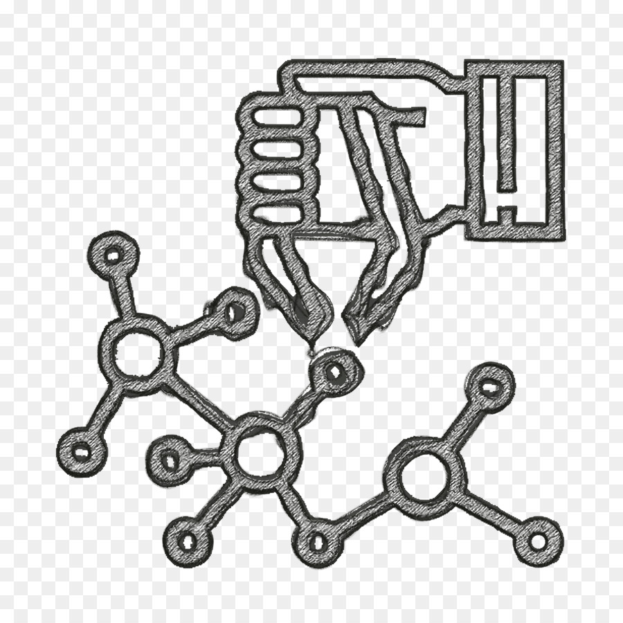 Symbol für Bioingenieurwesen Symbol für Nanotechnologie Symbol für Nanostruktur - 
