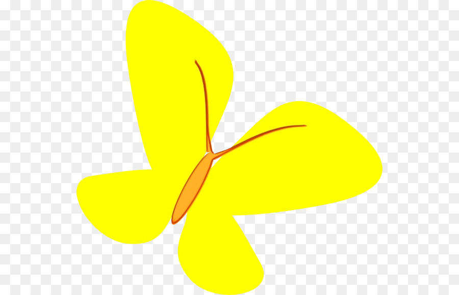 Schmetterlinge Blütenblatt Blatt gelbe Linie - 