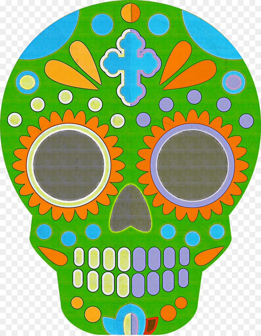 Cranio Messico Sugar Skull teschio tradizionale - 