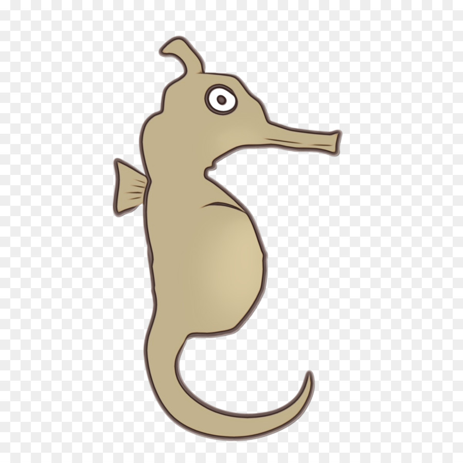 seahorses cartoon font tail