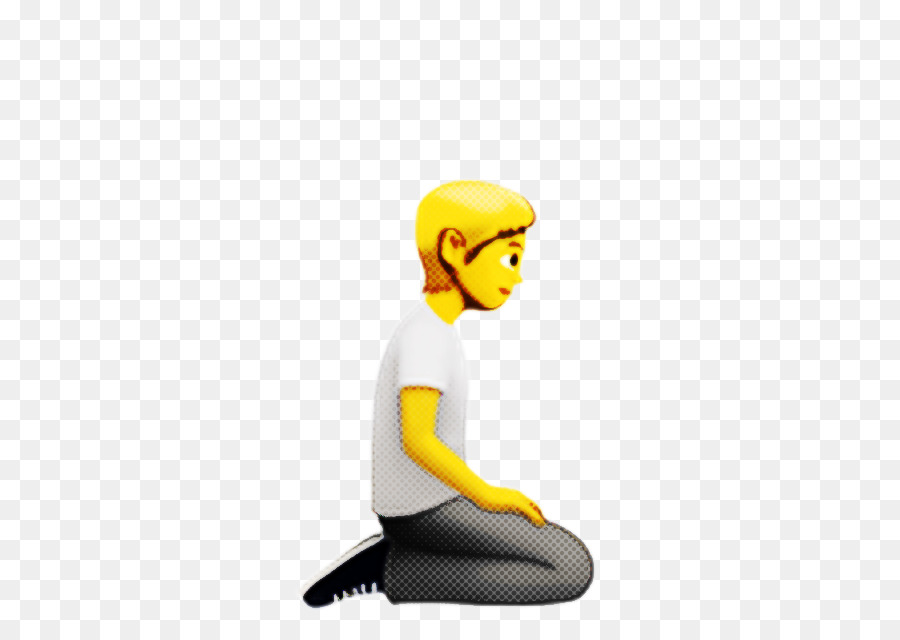 physical fitness yellow figurine sitting physics
