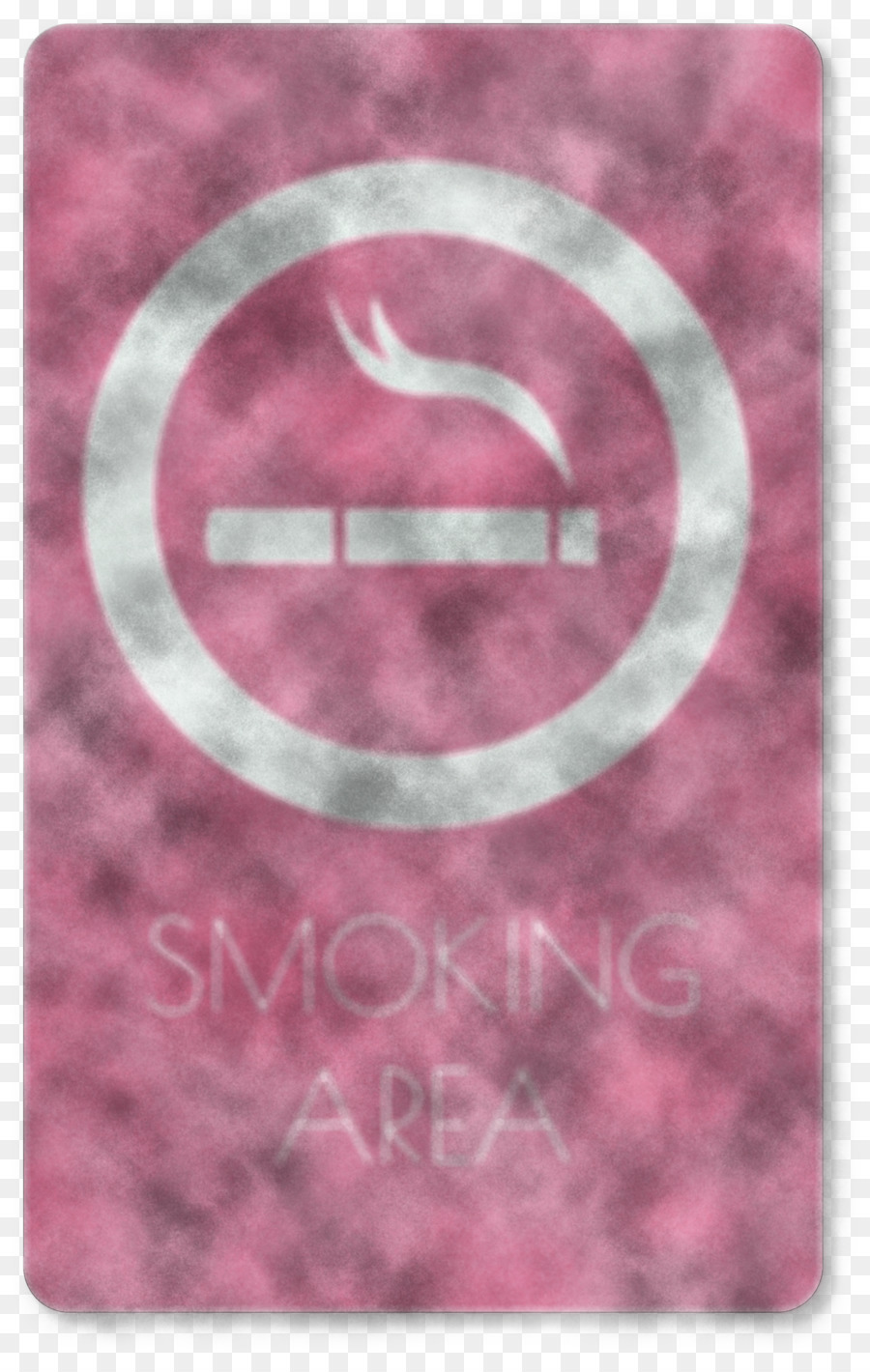 smoke area sign