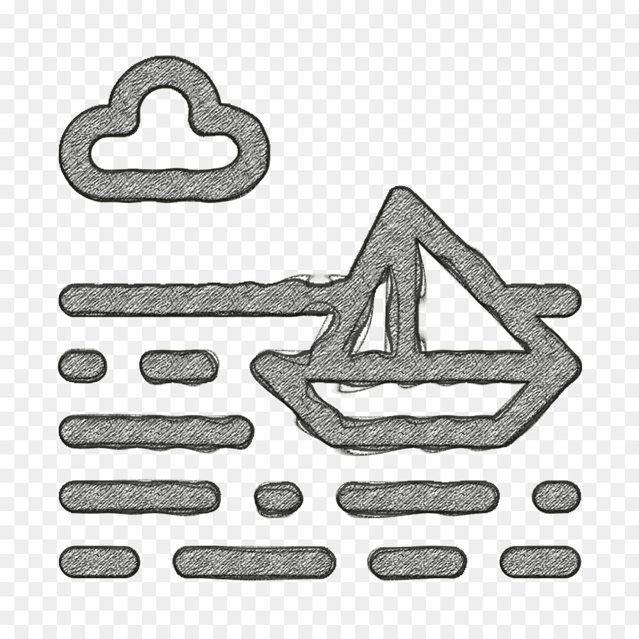 Segeln-Symbol-Landschaften-icon Boot-Symbol - 