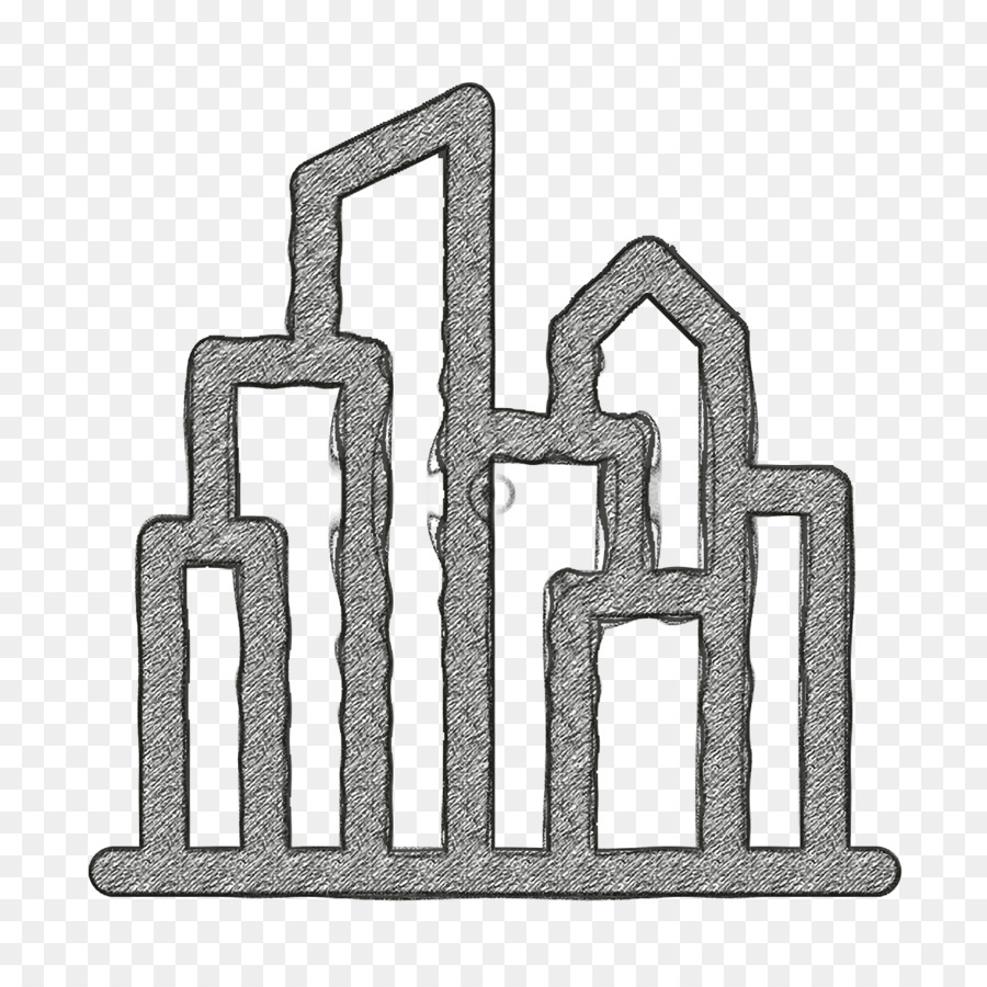 Stadt-Symbol-Landschaften-Symbol Stadtbild Symbol - 