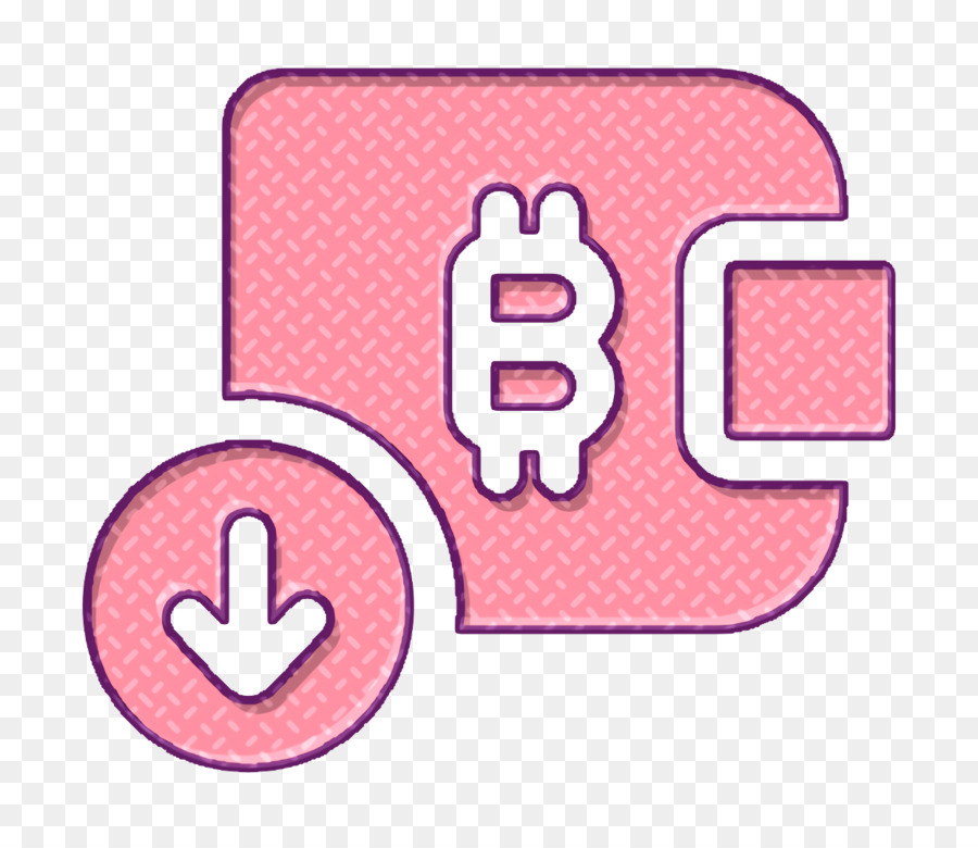 Brieftasche-Symbol Bitcoin-Symbol - 
