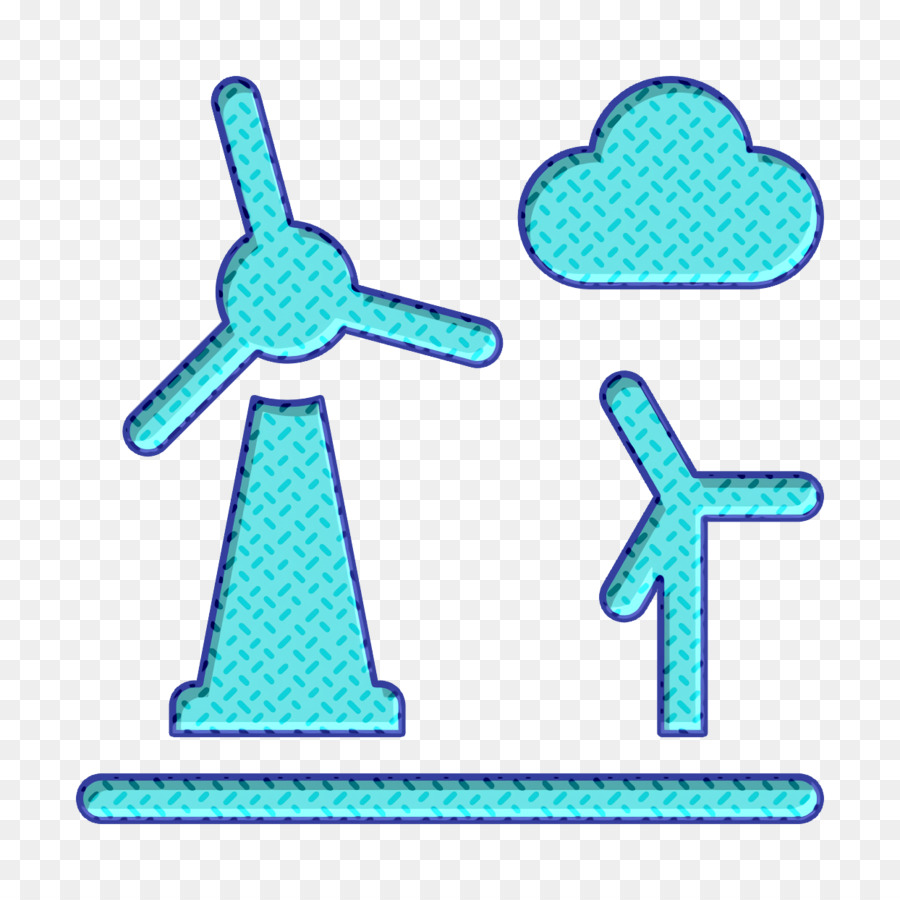 Landschaften Symbol der Ökologie und Umwelt-Symbol Windmühle-Symbol - 