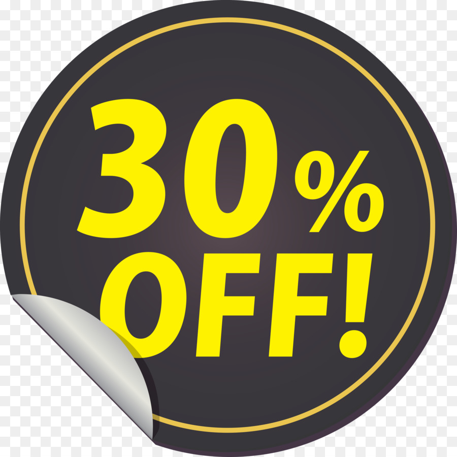 Discount tag with 30% off Discount tag Discount label