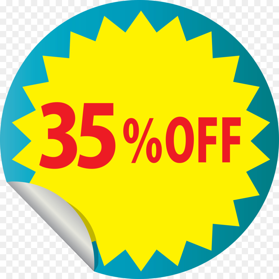 Discount tag with 35% off Discount tag Discount label