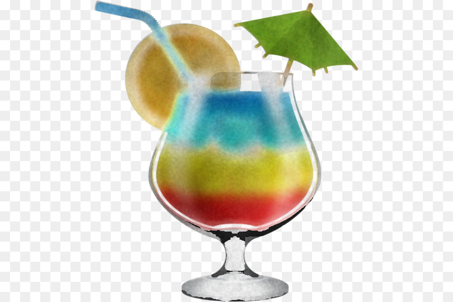 cocktail trang trí mai tai màu xanh hawaii gió biển batida - 