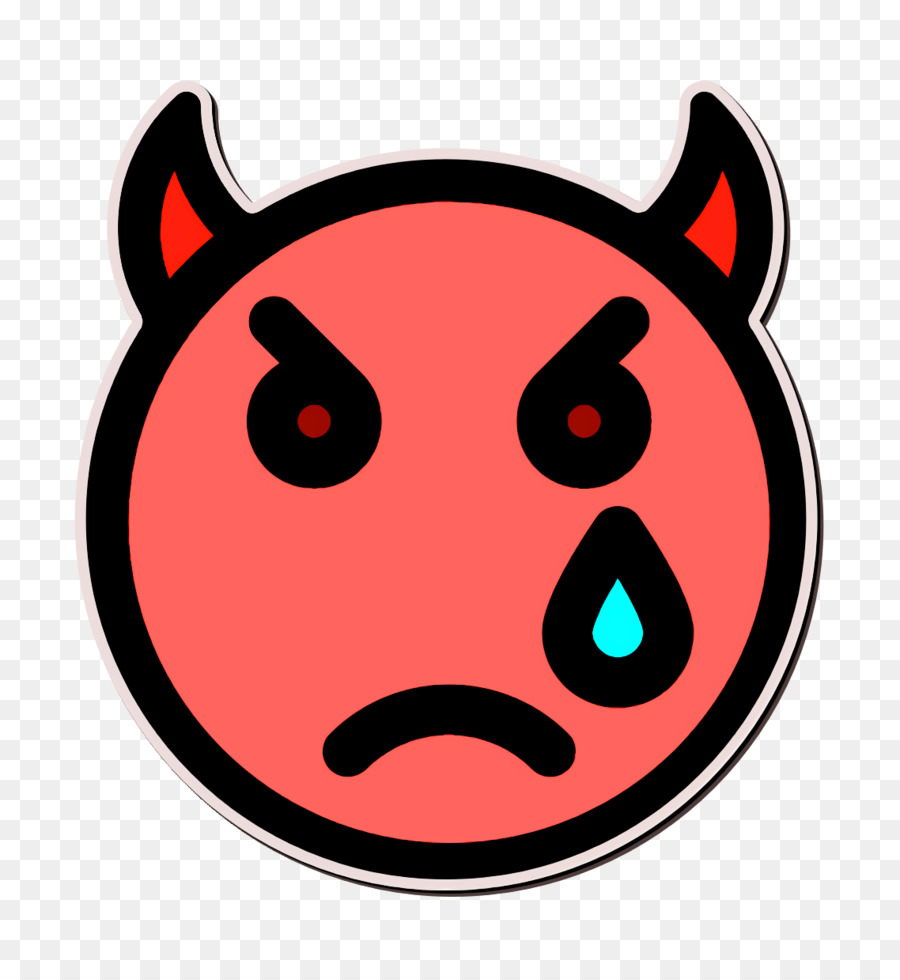 Crying icon Smiley and people icon Devil icon