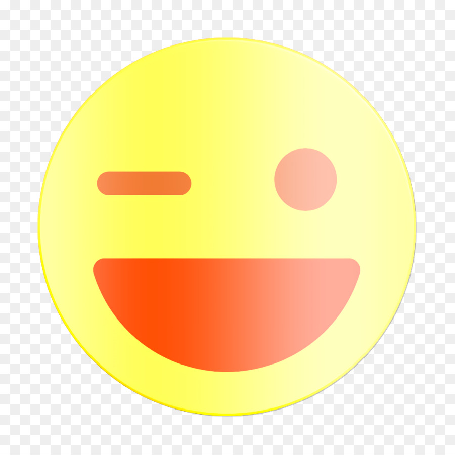 Wink-Symbol, Emoji-Symbol, Smiley, und Menschen, Symbol - 