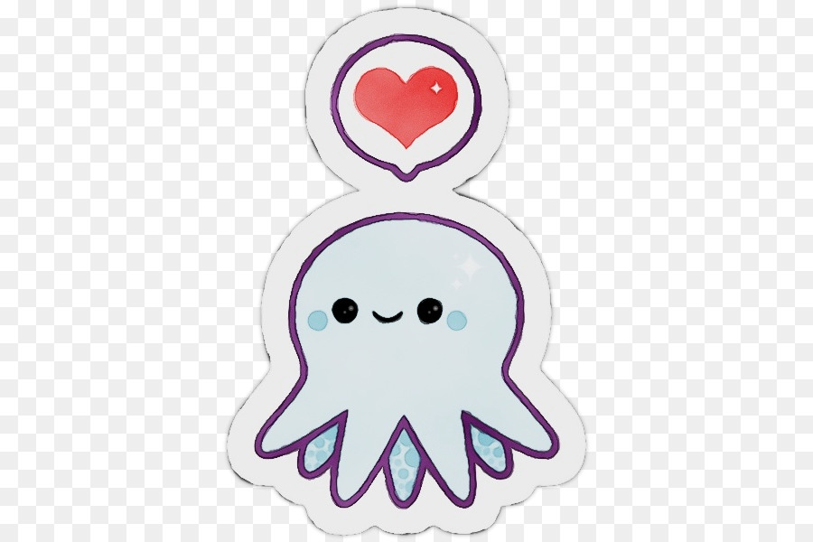 sticker octopus cuteness kawaii zazzle