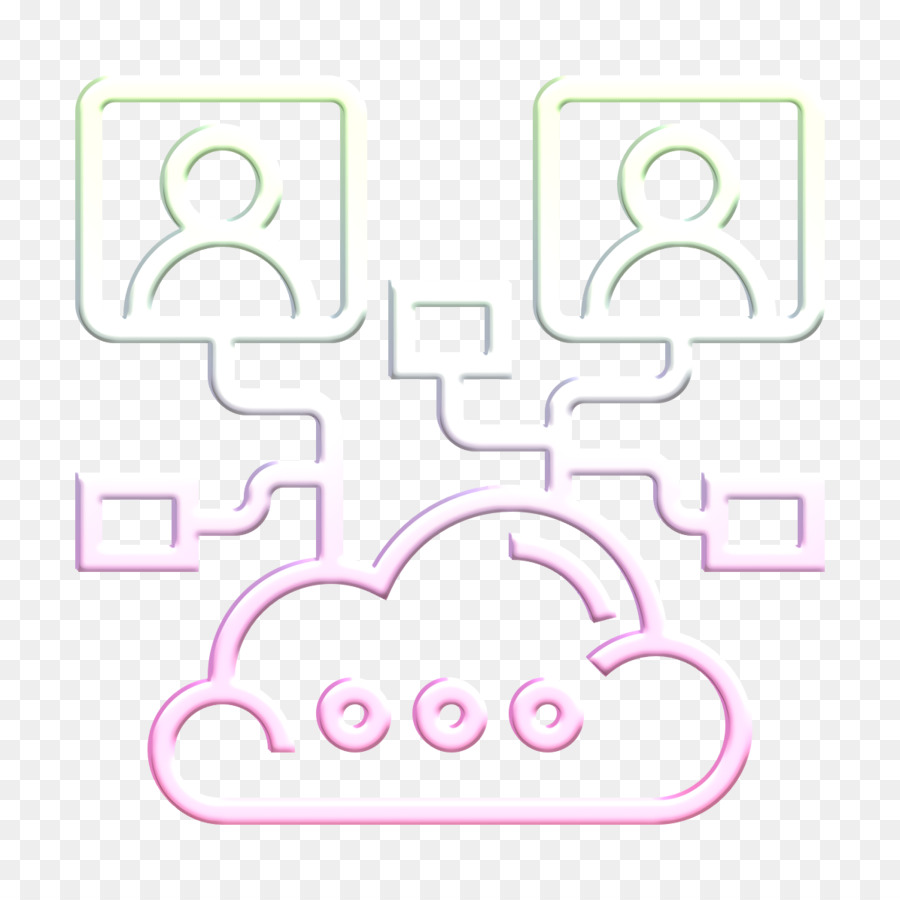 Cluster icona di servizi Cloud icona - 