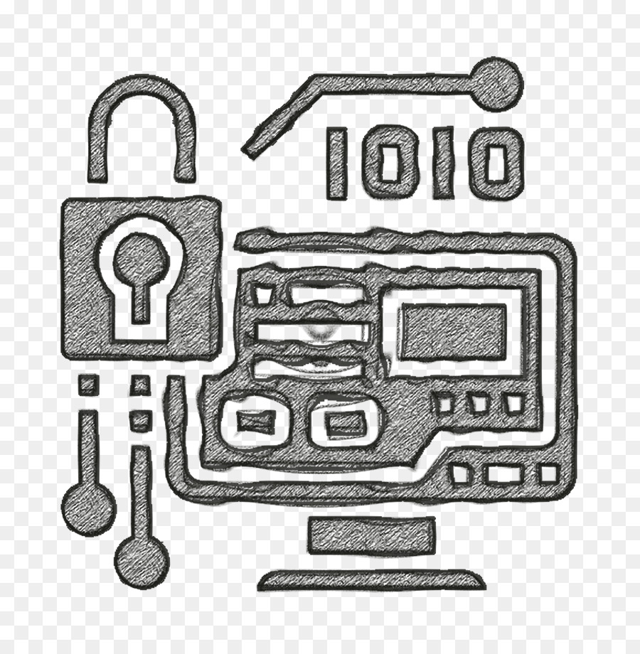 Computer-Technologie-Symbol-Algorithmus die Digitalen icon-Symbol - 