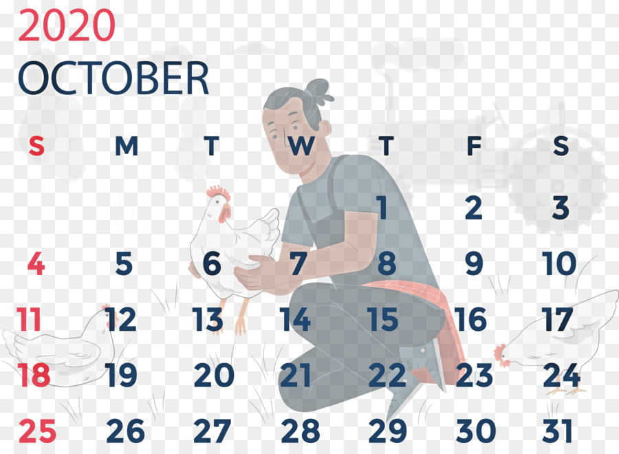 Oktober 2020 Kalender Oktober 2020 Druckbarer Kalender - 