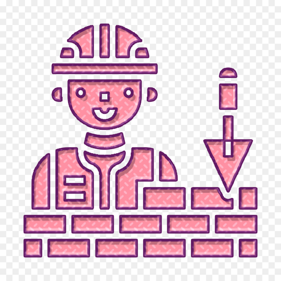 Wand-Symbol Bauarbeiter icon Builder-Symbol - 