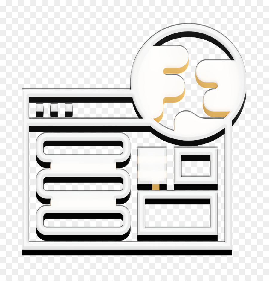Webseite icon Daten Management Symbol, Seo und web Symbol - 
