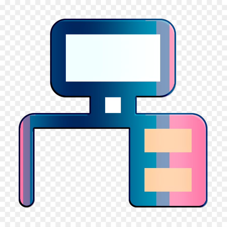Desktop-Symbol Computer-Desktop-Symbol Möbel-Symbol - 