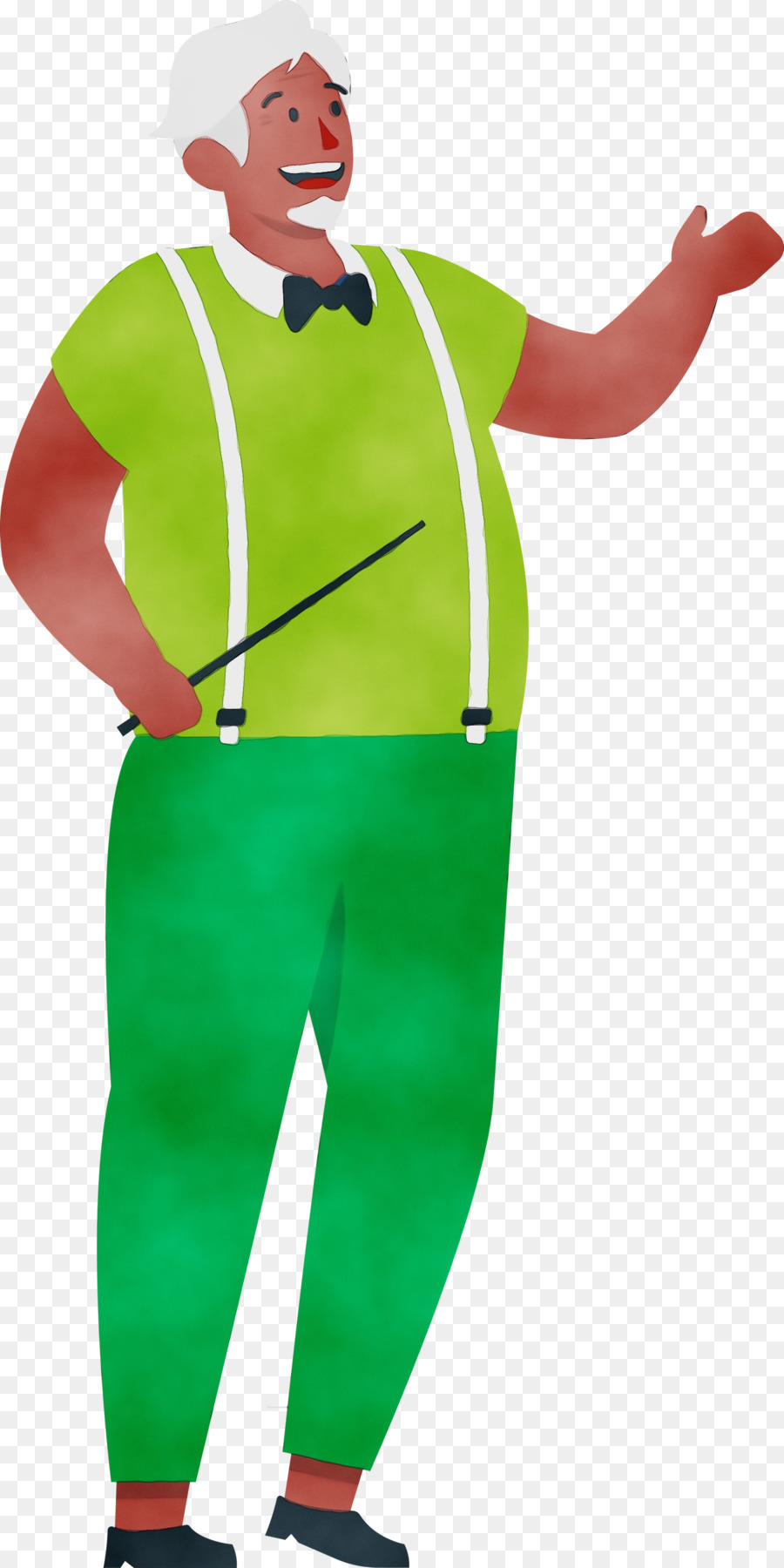 Kostüm grüner Clown Charakter Kopfbedeckung - 
