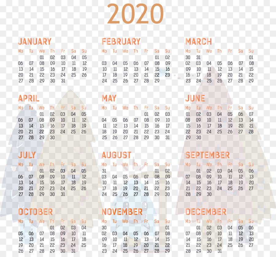 2020 yearly calendar Printable 2020 Yearly Calendar Template Full Year Calendar 2020