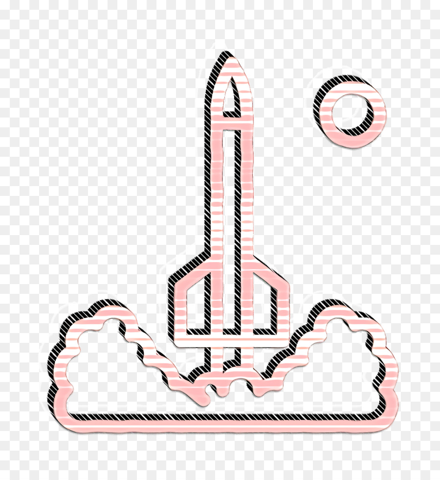 Raketensymbol Raketenstart-Symbol Raum-Symbol - 