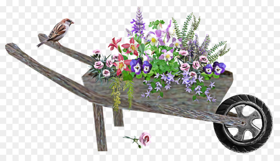 cut flowers purple flora cart flower