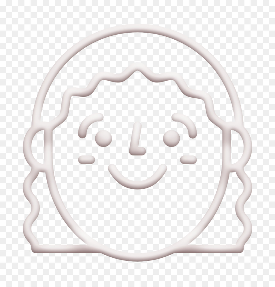 Frauenikone Emoji Ikone Glückliche Leute Ikone - 