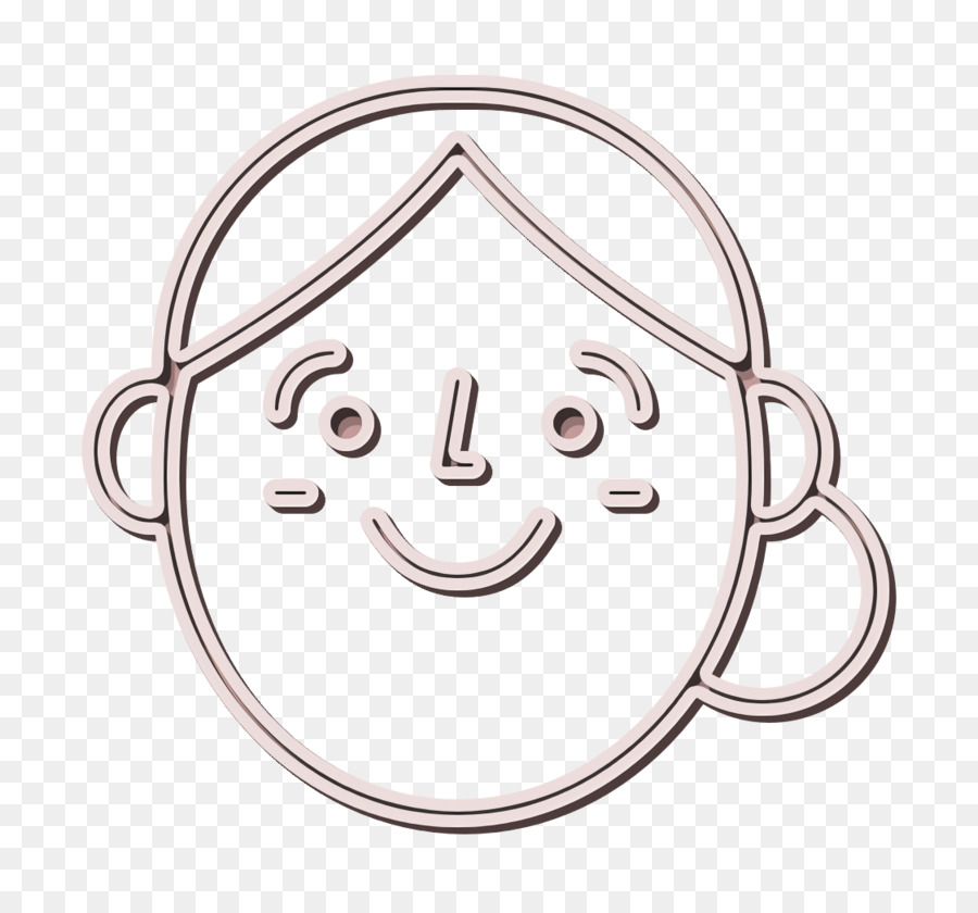 Icona della donna Happy People Outline icon Icona Emoji - 