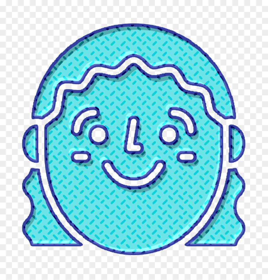 Frauenikone Happy People Ikone Emoji Ikone - 