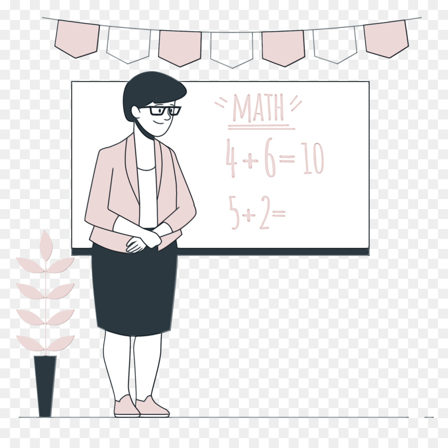 cartoon teaching vector mathematics