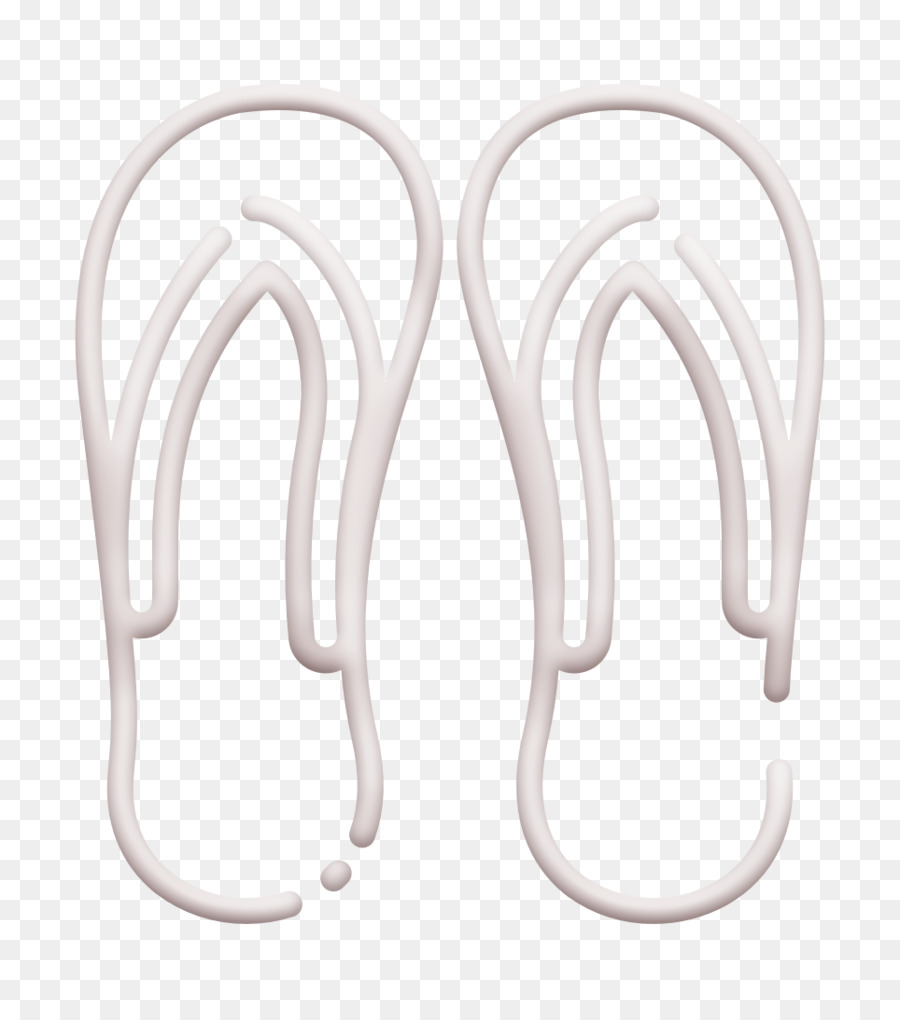 Flip Flops Symbol Hausschuhe Symbol Sommer Symbol - 
