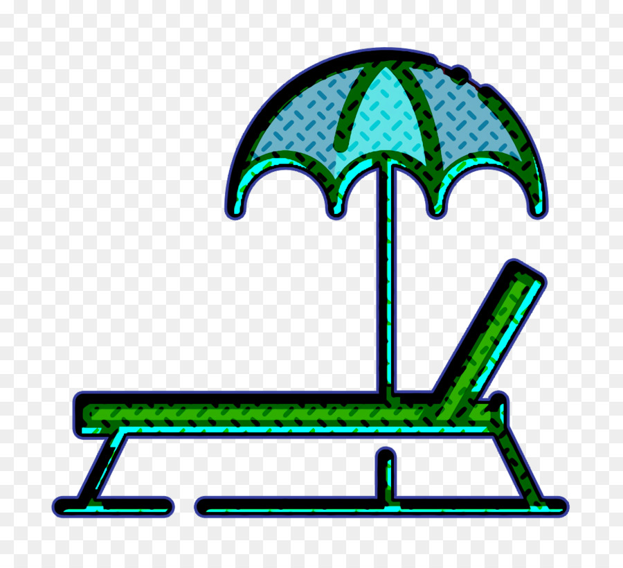 Summer icon Lounge chair icon Furniture and household icon