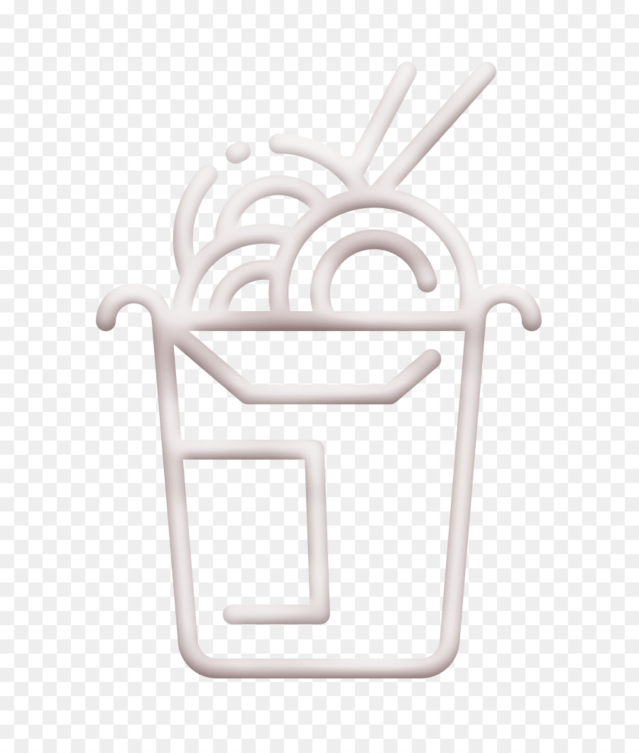 Lebensmittel- und Restaurant-Symbol Fast-Food-Symbol Nudelsymbol - 