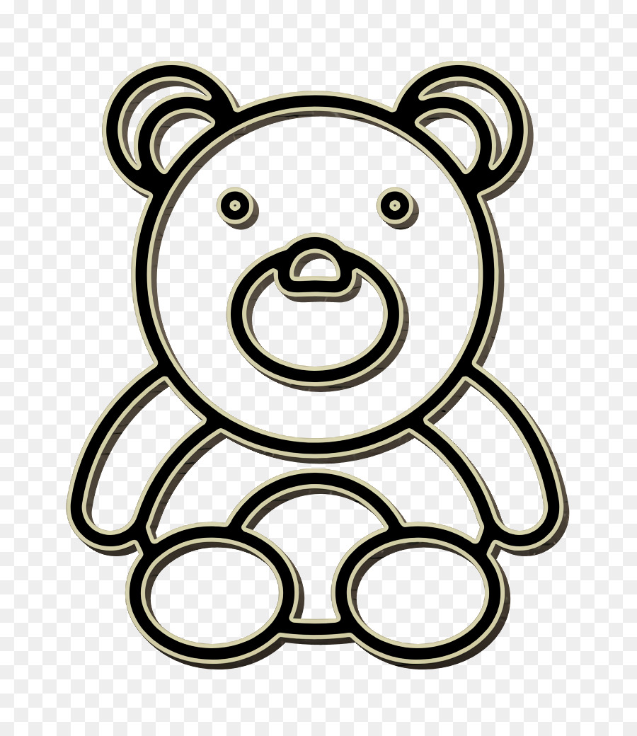 Biểu tượng gấu bông Biểu tượng bé tắm Biểu tượng gấu - 