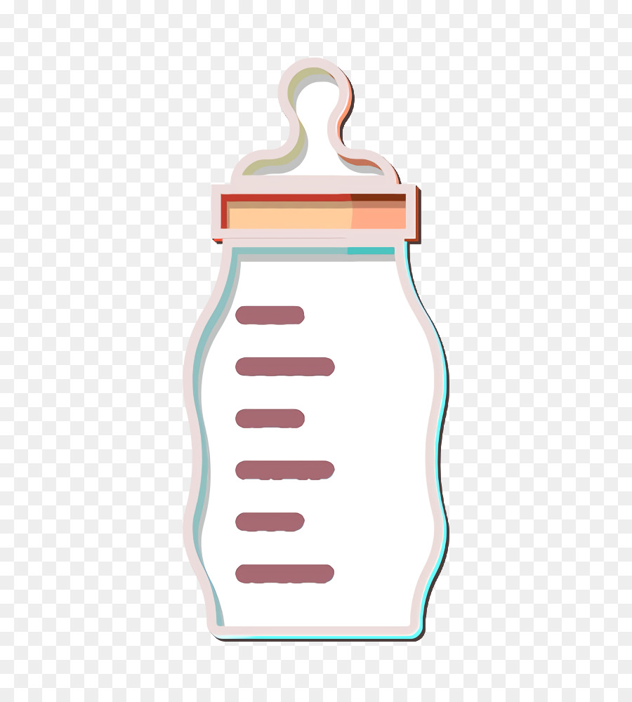 Ernährungsflaschen-Symbol Babyparty-Symbol Milch-Symbol - 