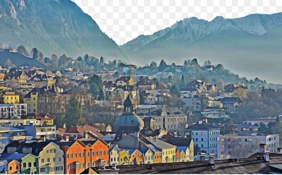 Berg Landschaft Alpen Touristenattraktion Tourismus Stadtgebiet - 