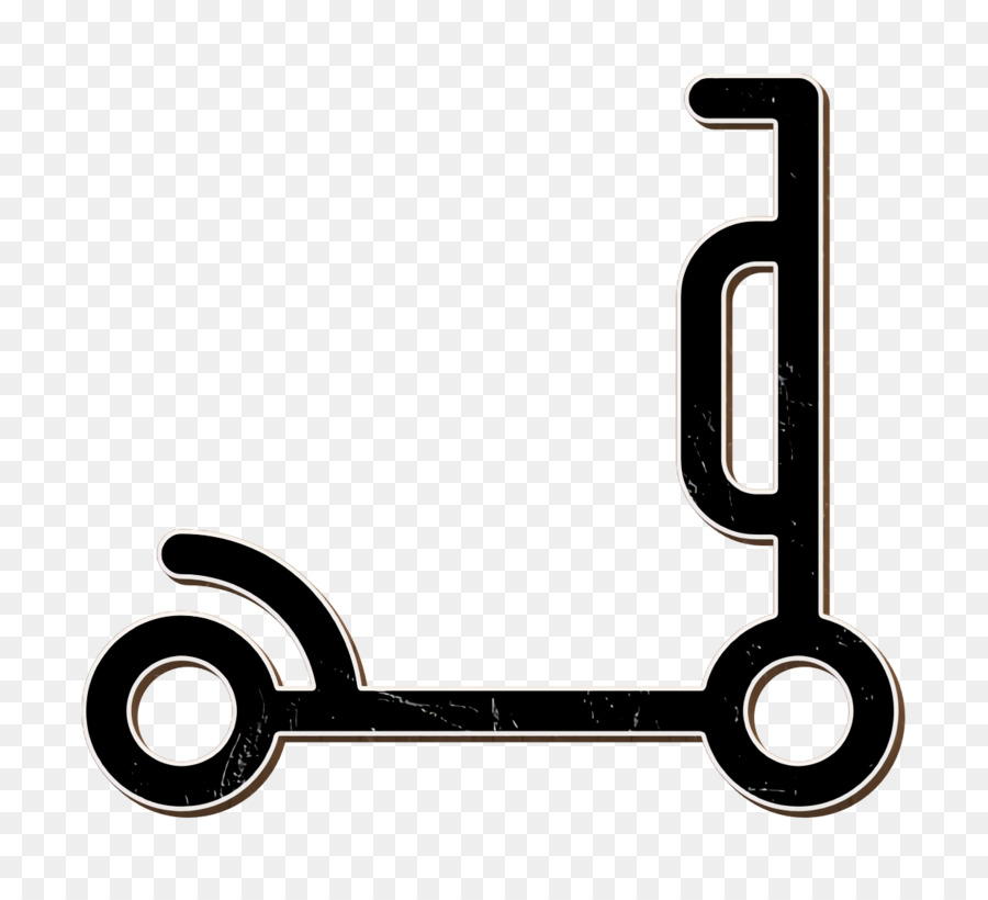 Scooter-Symbol Fahrzeug- und Transportsymbol - 