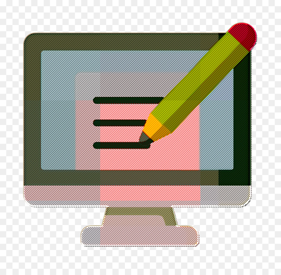 Monitorsymbol Online-Lernsymbol Dateisymbol - 