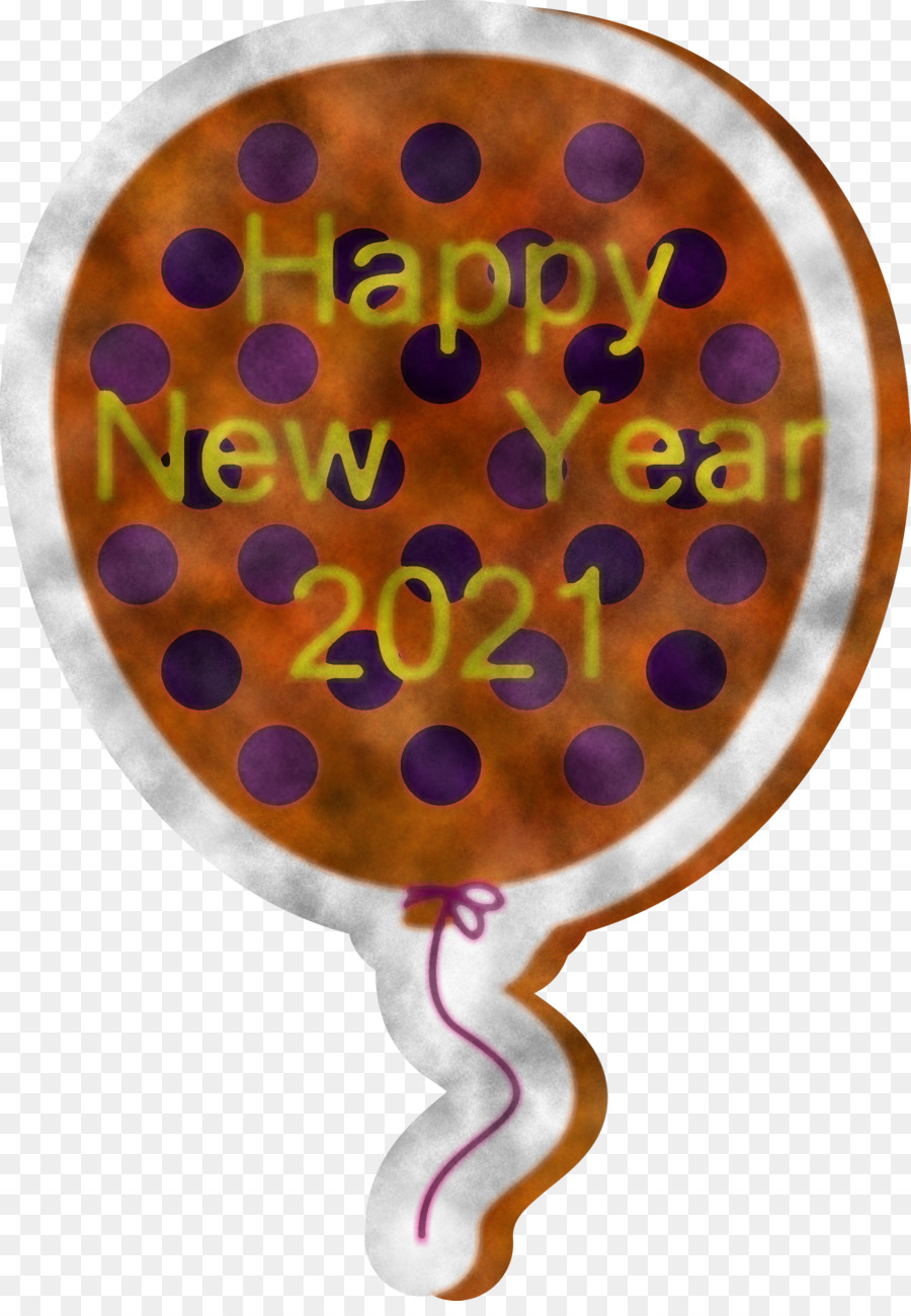 Ballon 2021 Frohes Neues Jahr - 