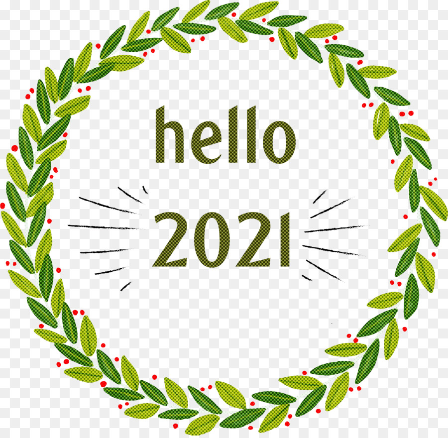 Hallo 2021 Frohes Neues Jahr - 