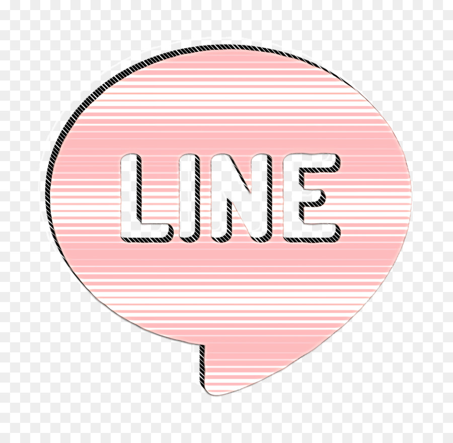 Liniensymbol Symbol für soziales Netzwerk - 