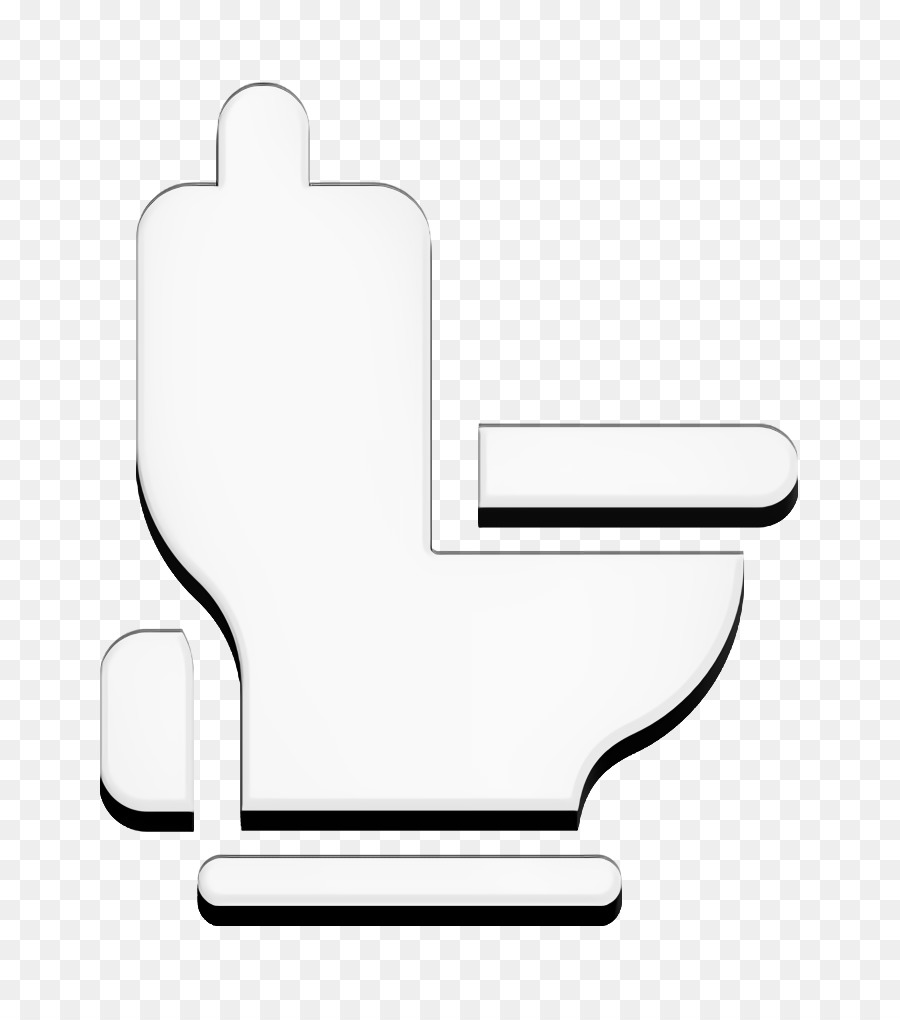 Icona di decorazione domestica Icona di toilette Icona di bagno - 