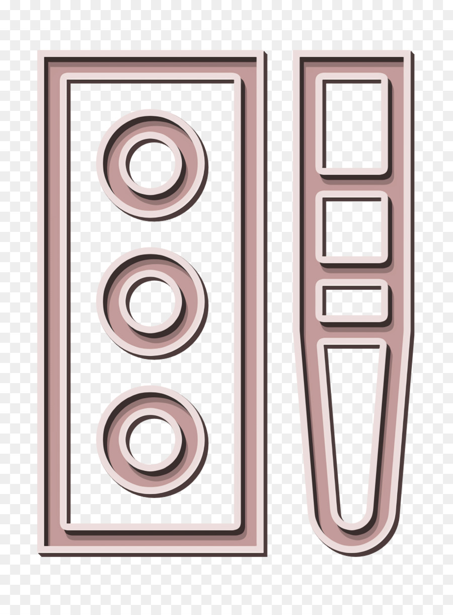 door handle line meter number font