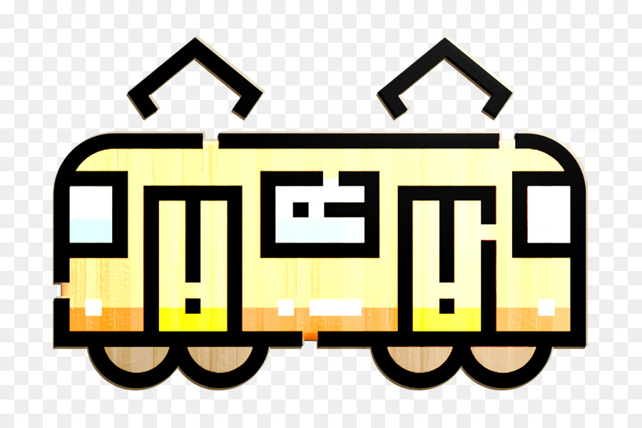 Icona di trasporto di veicoli Icona di treno Icona di tram - 