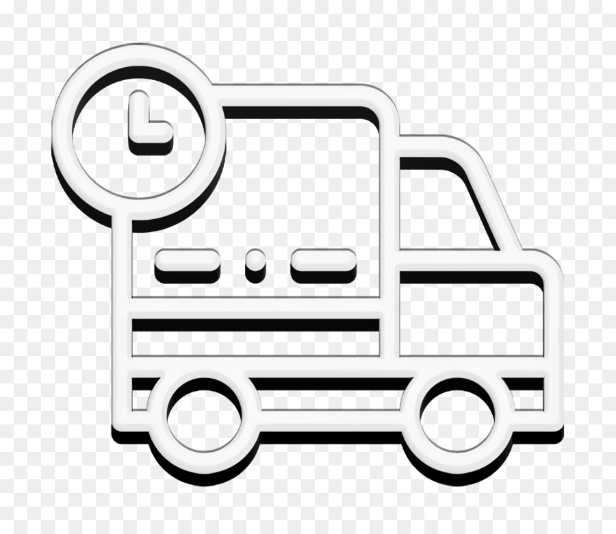 Biểu tượng xe tải giao hàng Biểu tượng giao hàng Biểu tượng vận chuyển và giao hàng - 