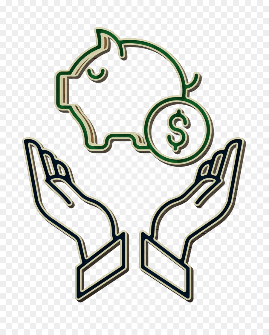 Geschäfts- und Finanzsymbol Spar-Symbol Versicherungssymbol - 